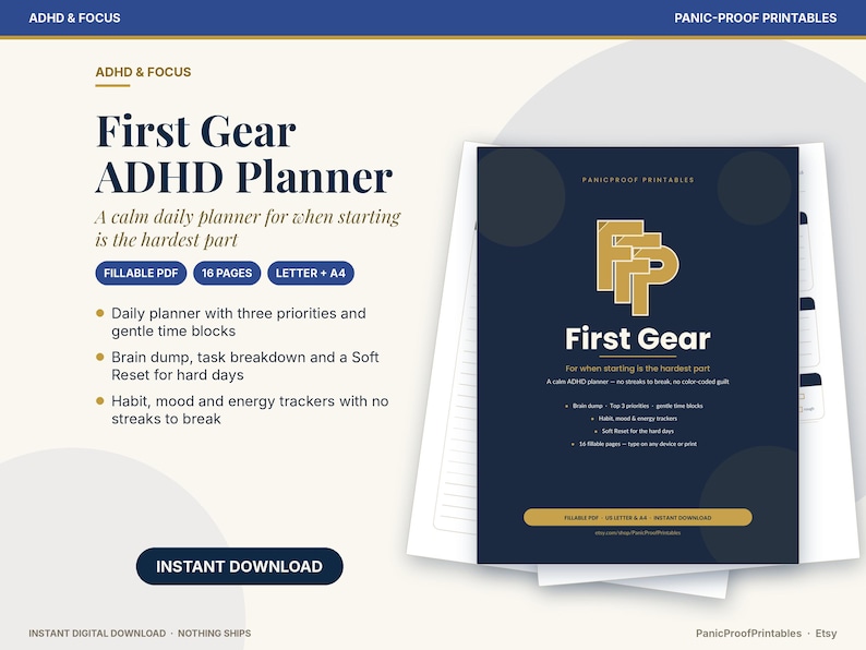 ADHD Planners collection cover: ADHD Daily Planner