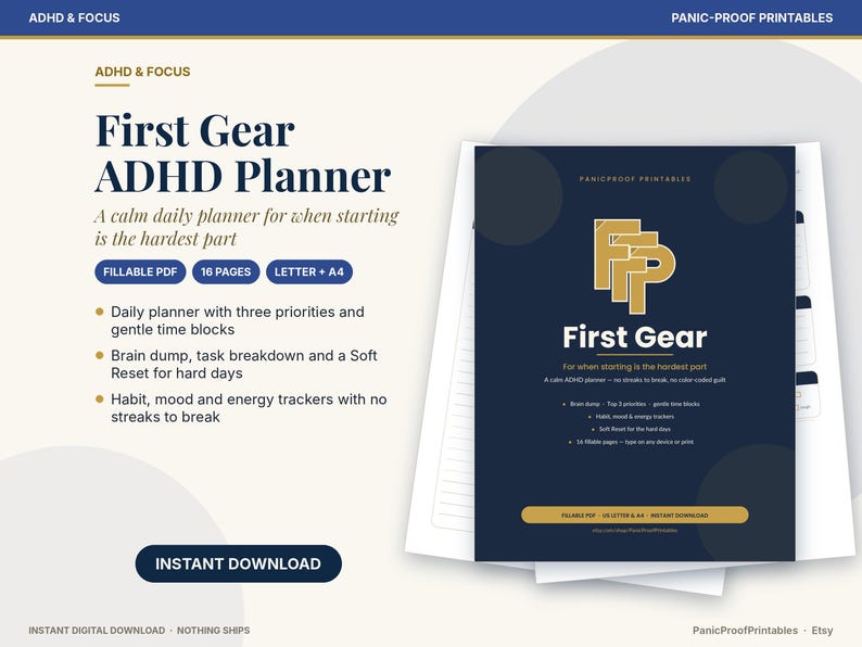ADHD Planners collection cover: ADHD Daily Planner