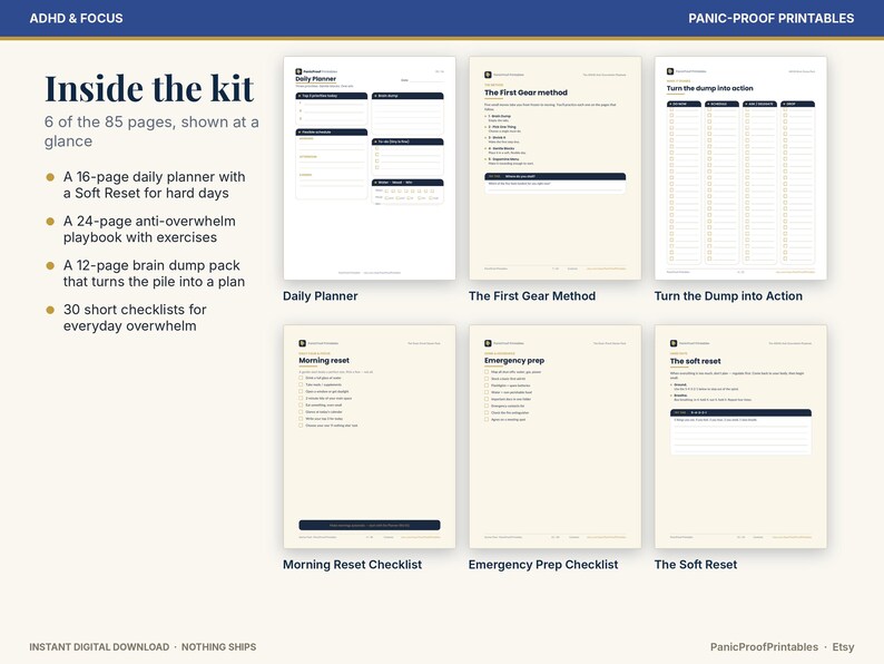 ADHD Planner Bundle page 4