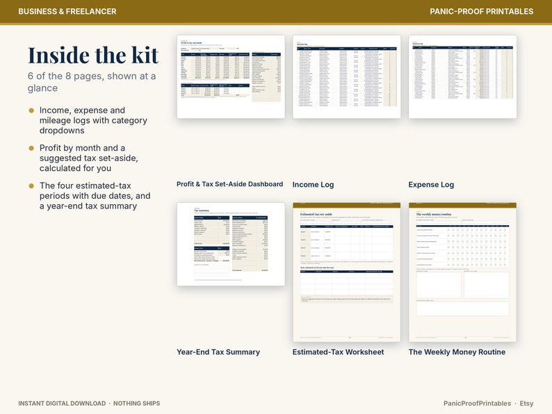 Small Business Bookkeeping Spreadsheet page 4
