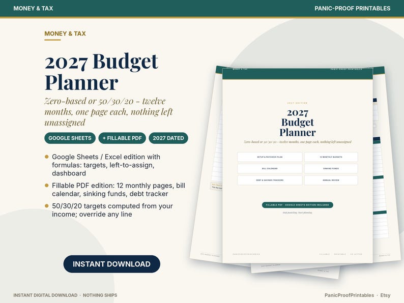 2027 Budget Planner