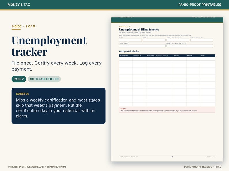 Layoff Financial Triage Kit page 6