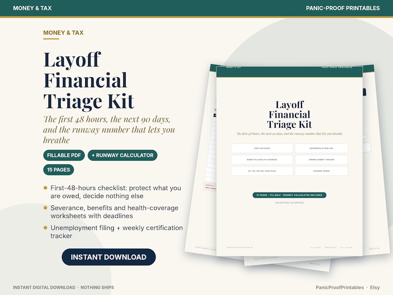 Layoff Financial Triage Kit