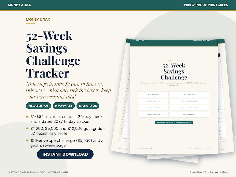 52-Week Savings Challenge