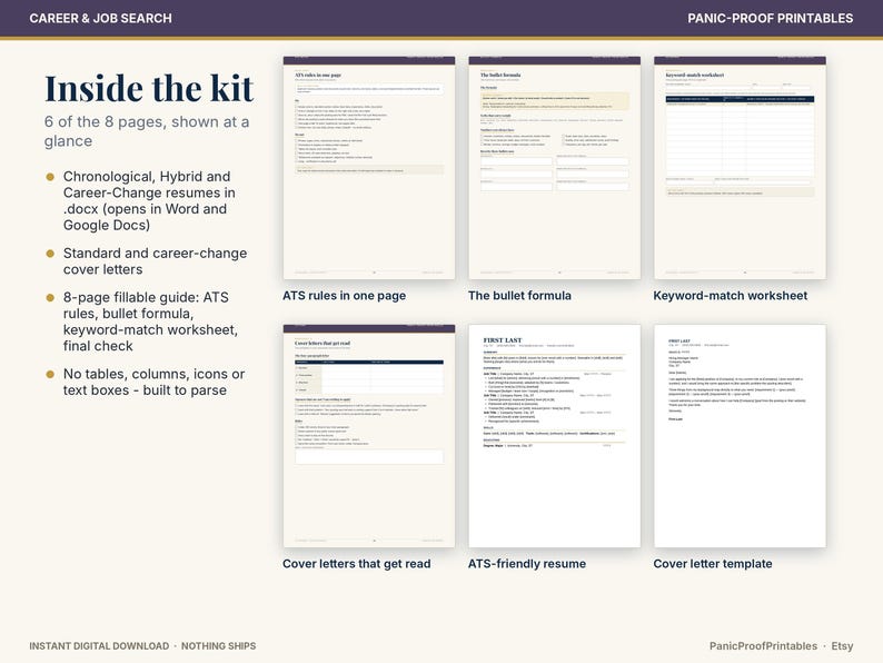 ATS Resume & Cover Letter Kit page 4