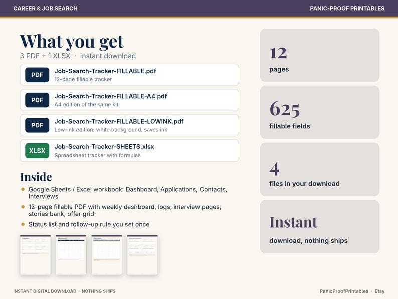 Job Search Tracker page 2