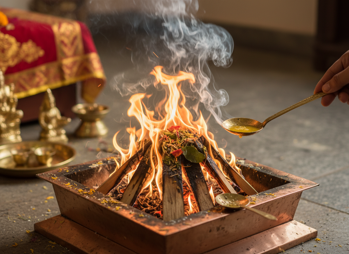 हवन सामग्री पैकेट