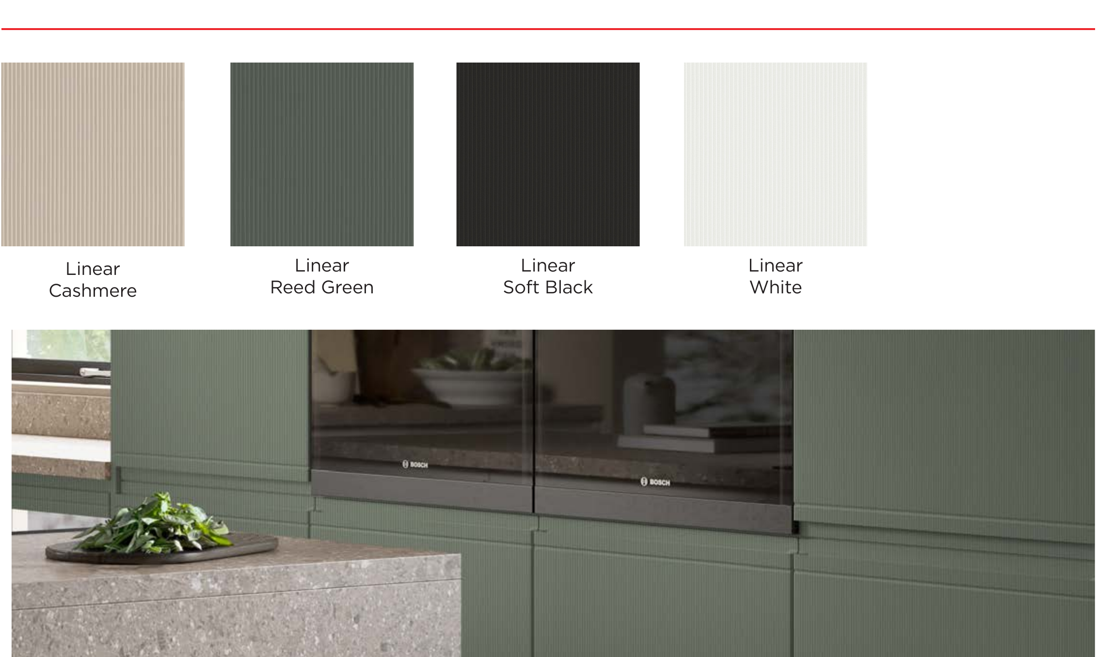 Room & Revive linear and fluted kitchen door finishes