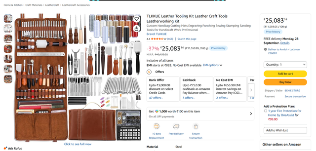 Amazon Product Research Screenshot 1