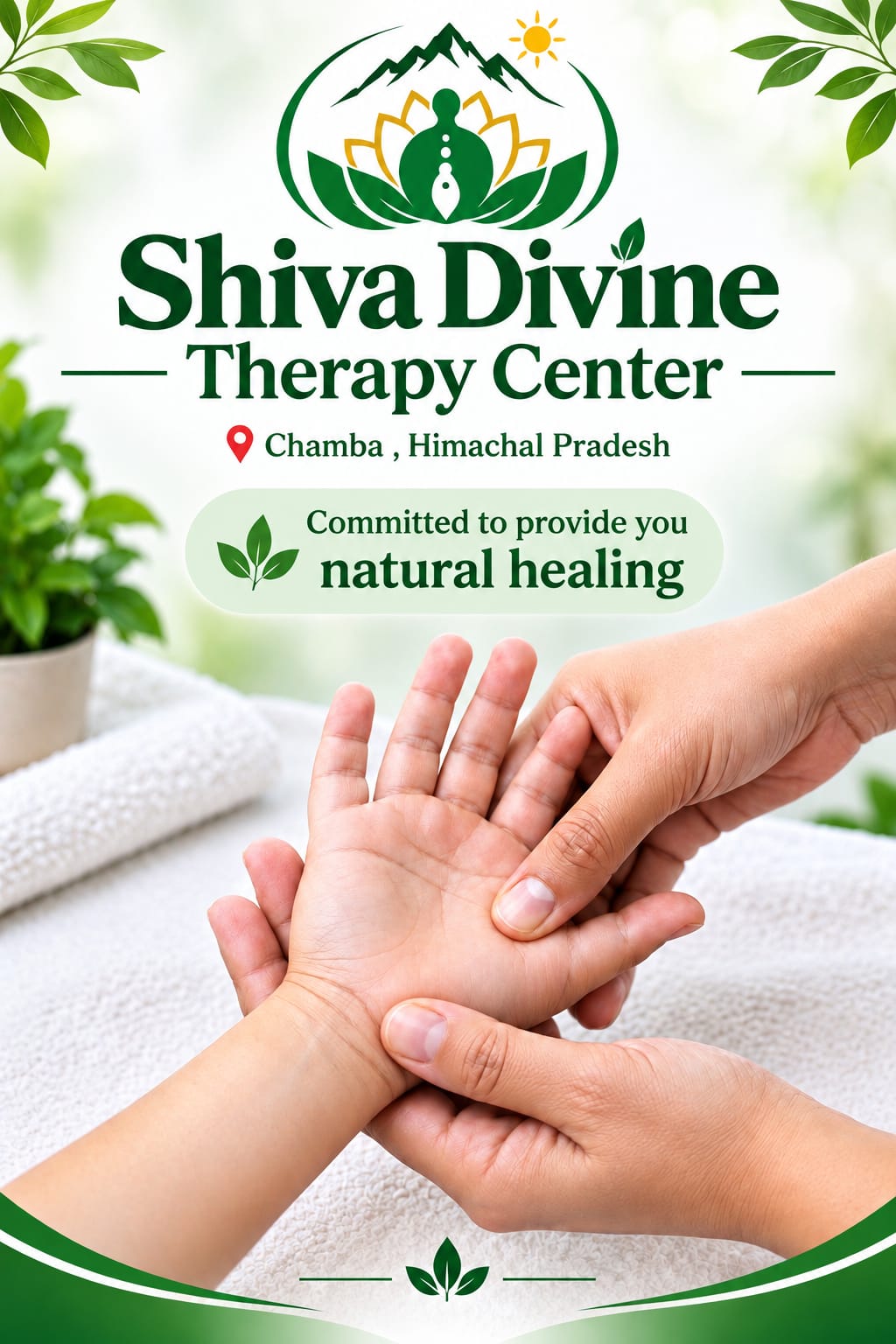 Acupressure therapy session