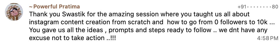 Attendee review