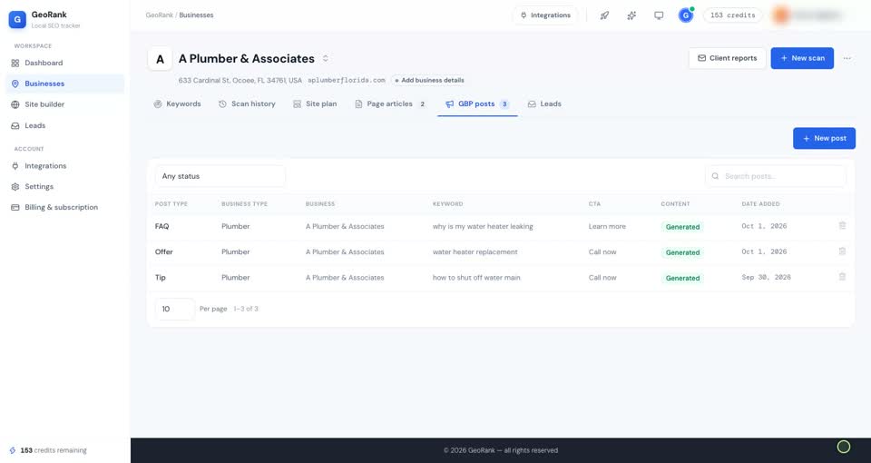 Explore post formats and an existing FAQ draft.