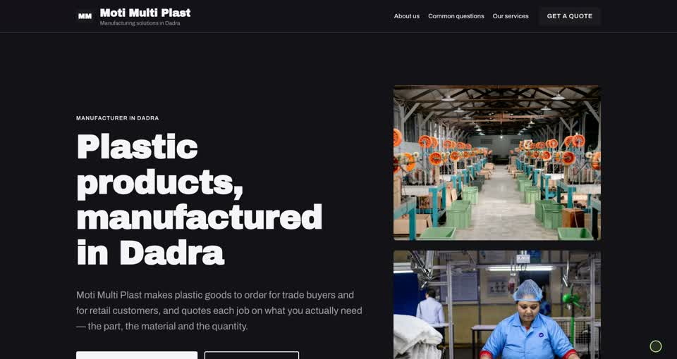 Browse an existing site produced by the builder.