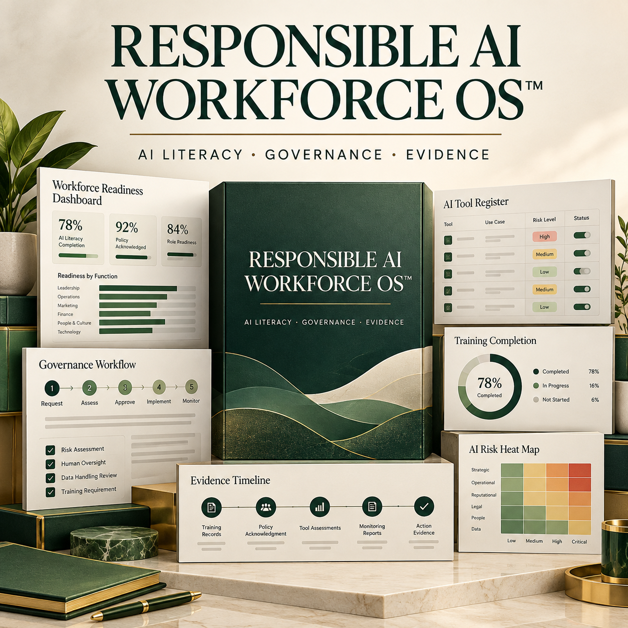 Responsible AI Workforce OS product artwork