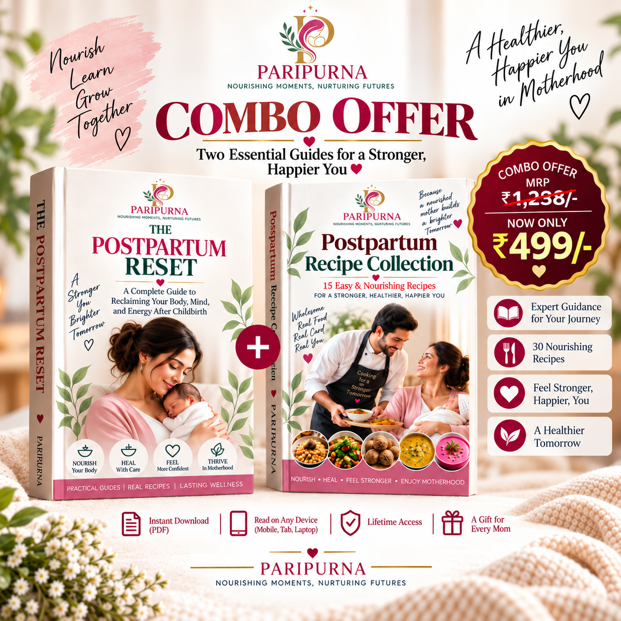The Postpartum Reset by Paripurna — ebook cover