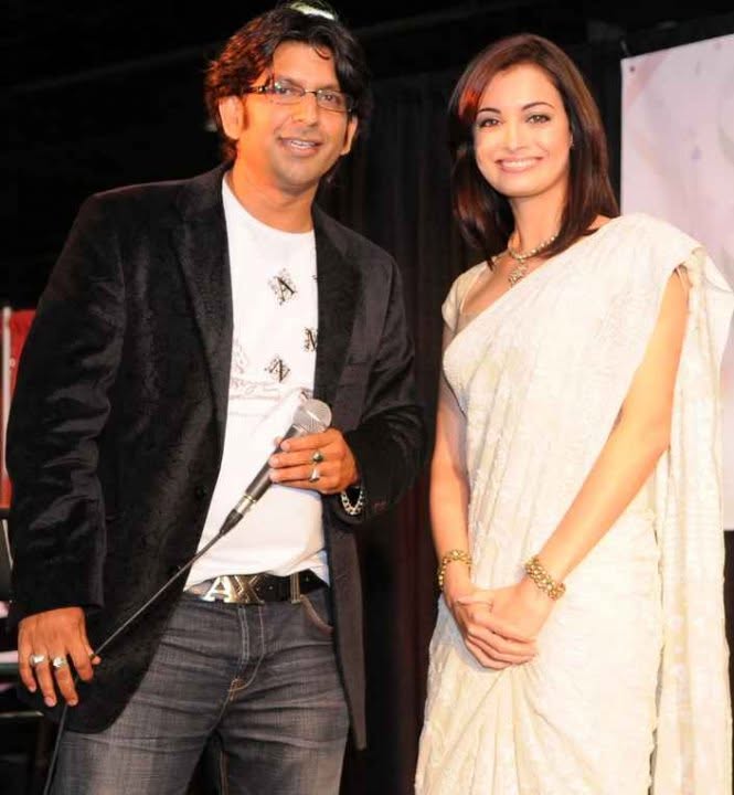 Ather Khan with Dia Mirza