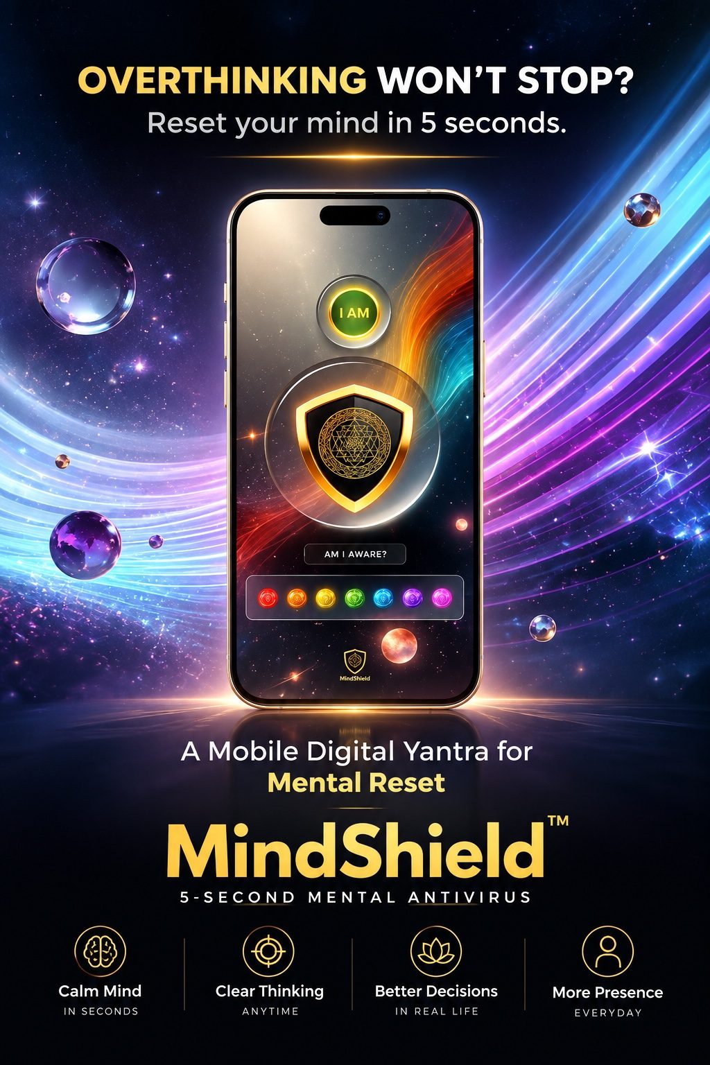 MindShield™ mobile digital yantra for mental reset