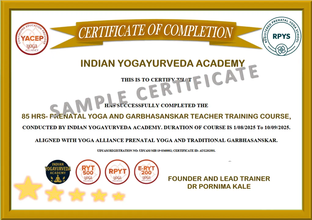 Sample completion certificate