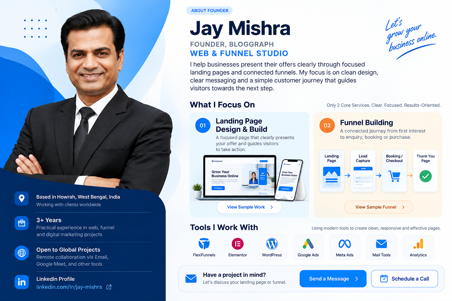 Jay Mishra, founder of BlogGraph