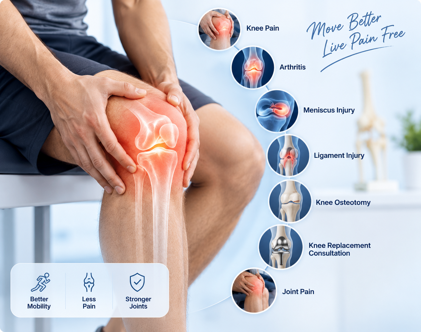 Consultation for knee and joint pain at Dr. Gourav Thakral's Tech Zone IV clinic