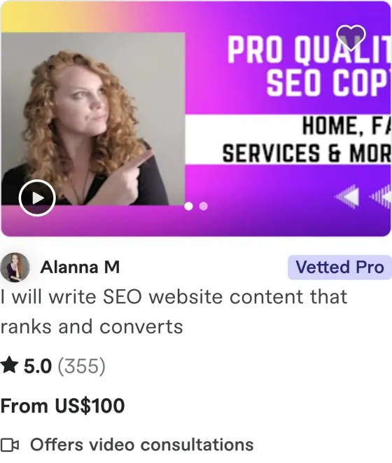 Fiverr gig pricing screenshot