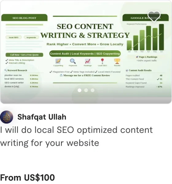 Fiverr gig pricing screenshot