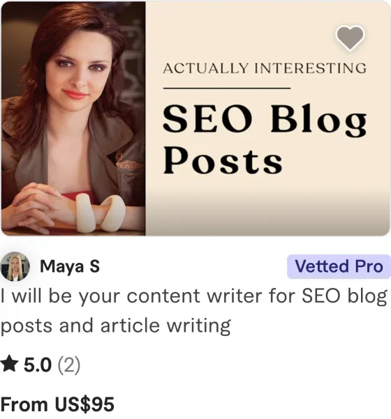 Fiverr gig pricing screenshot