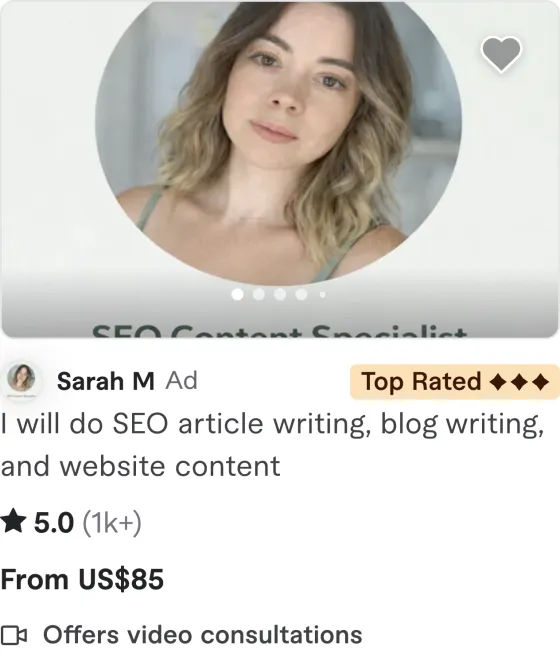 Fiverr gig pricing screenshot