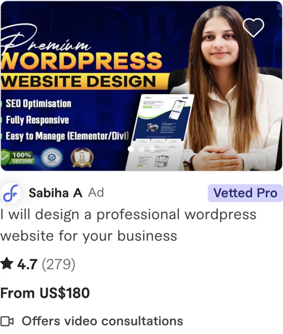 Fiverr gig pricing screenshot