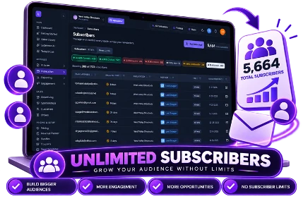 Unlimited Subscribers &mdash; Grow Your Audience Without Limits