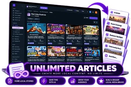 Unlimited AI-Powered Articles &mdash; Create All the Local Content You Need