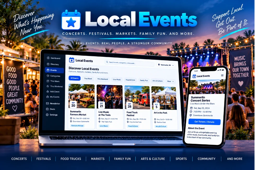 Local events — concerts, festivals, markets, family fun and more